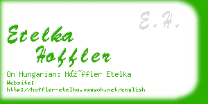 etelka hoffler business card